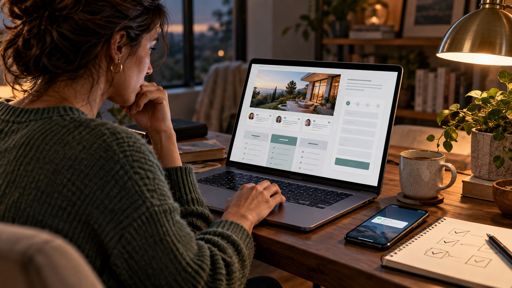 Prospect researching an offer