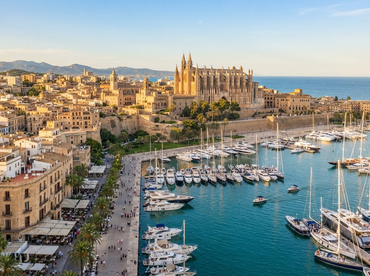 Porto e centro storico di Palma de Mallorca