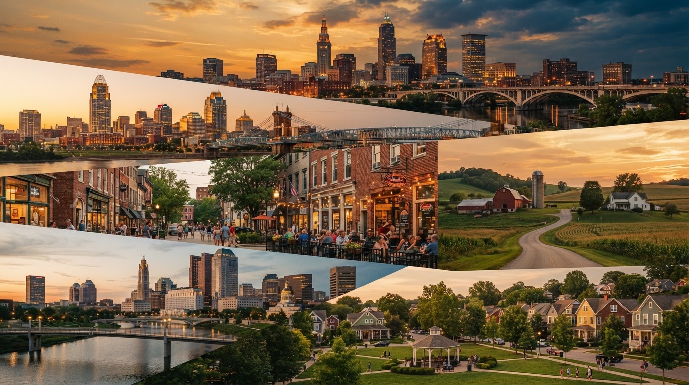 Ohio communities at golden hour
