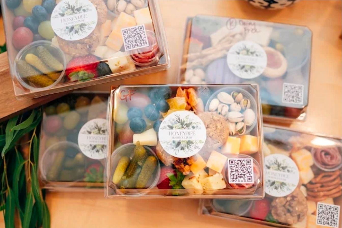 individual charcuterie boxes for corporate events and wedding favors