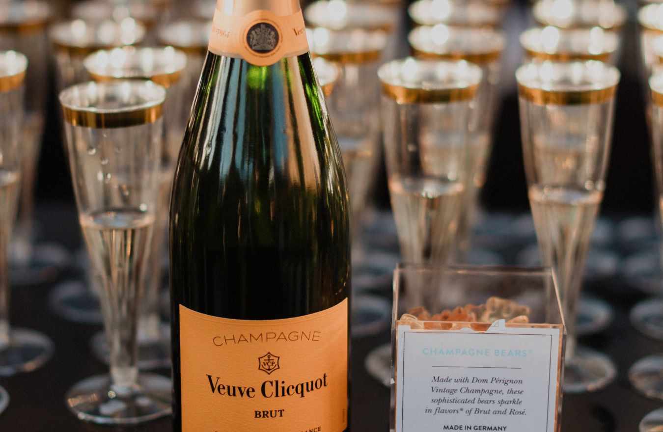 birthday party celebration setup with champagne and grazing station in Kitsap County