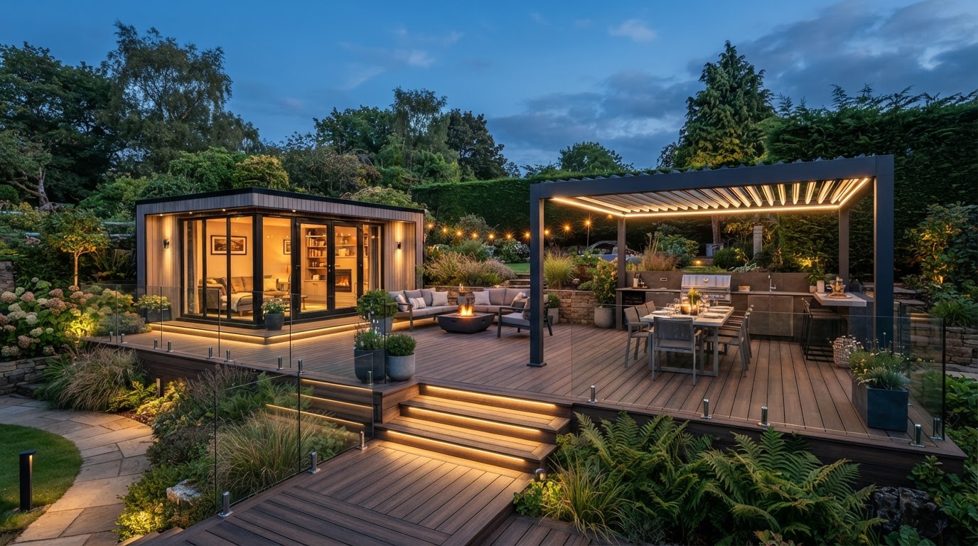 Complete outdoor living project