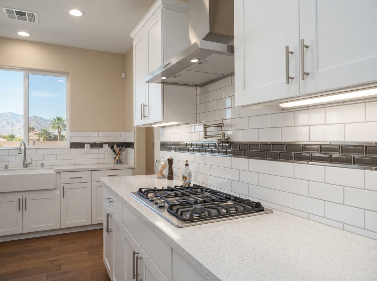 Tile, Flooring & Backsplash Before/After in Las Vegas, Nevada | Desert Gold Home Services