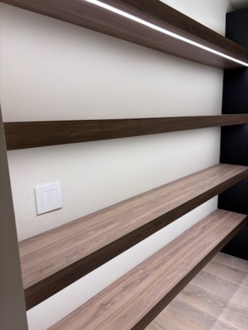 Custom Floating Shelves with LED Lighting in Las Vegas, Nevada | Desert Gold Home Services