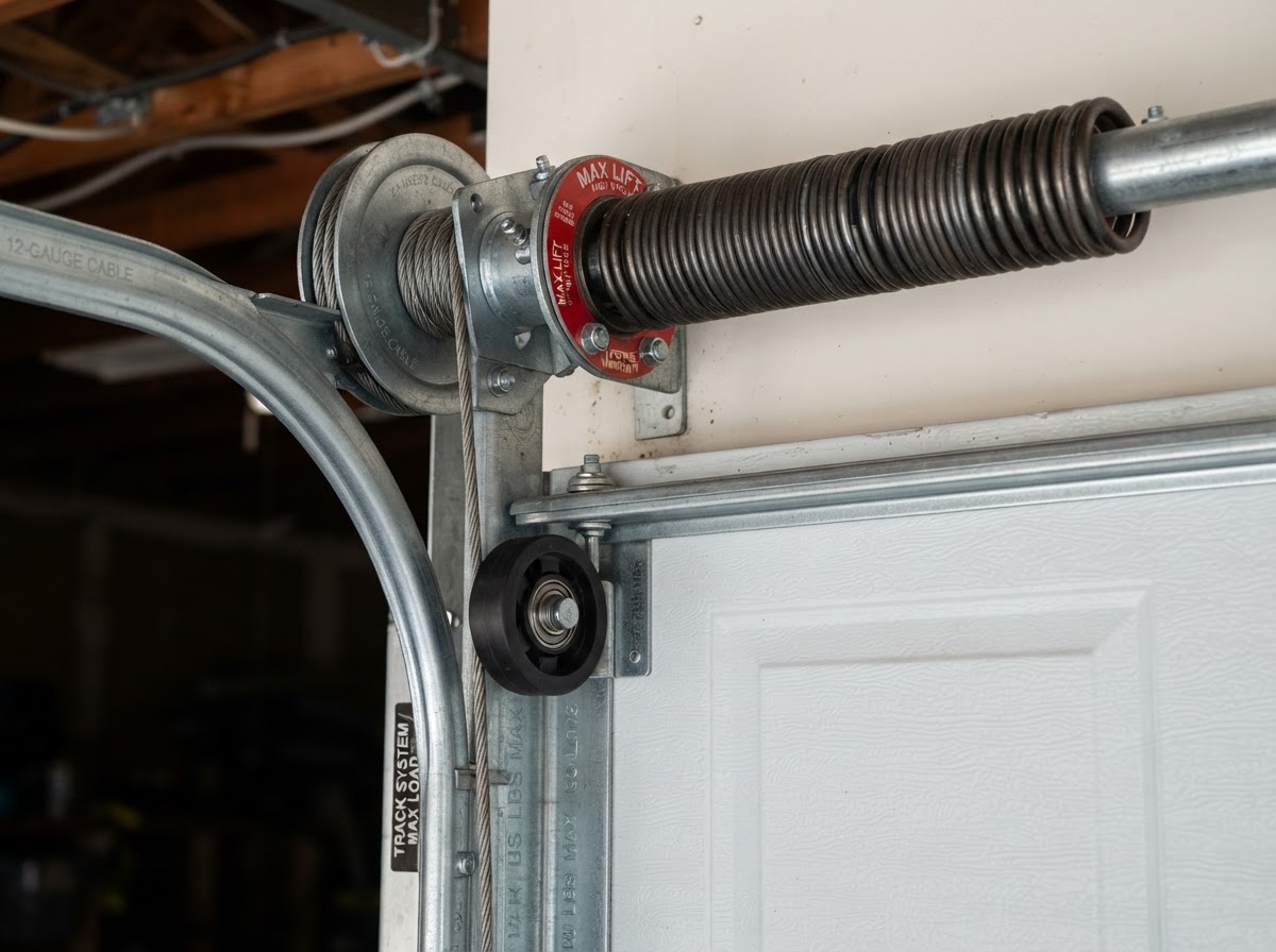 Precision garage door mechanism repair