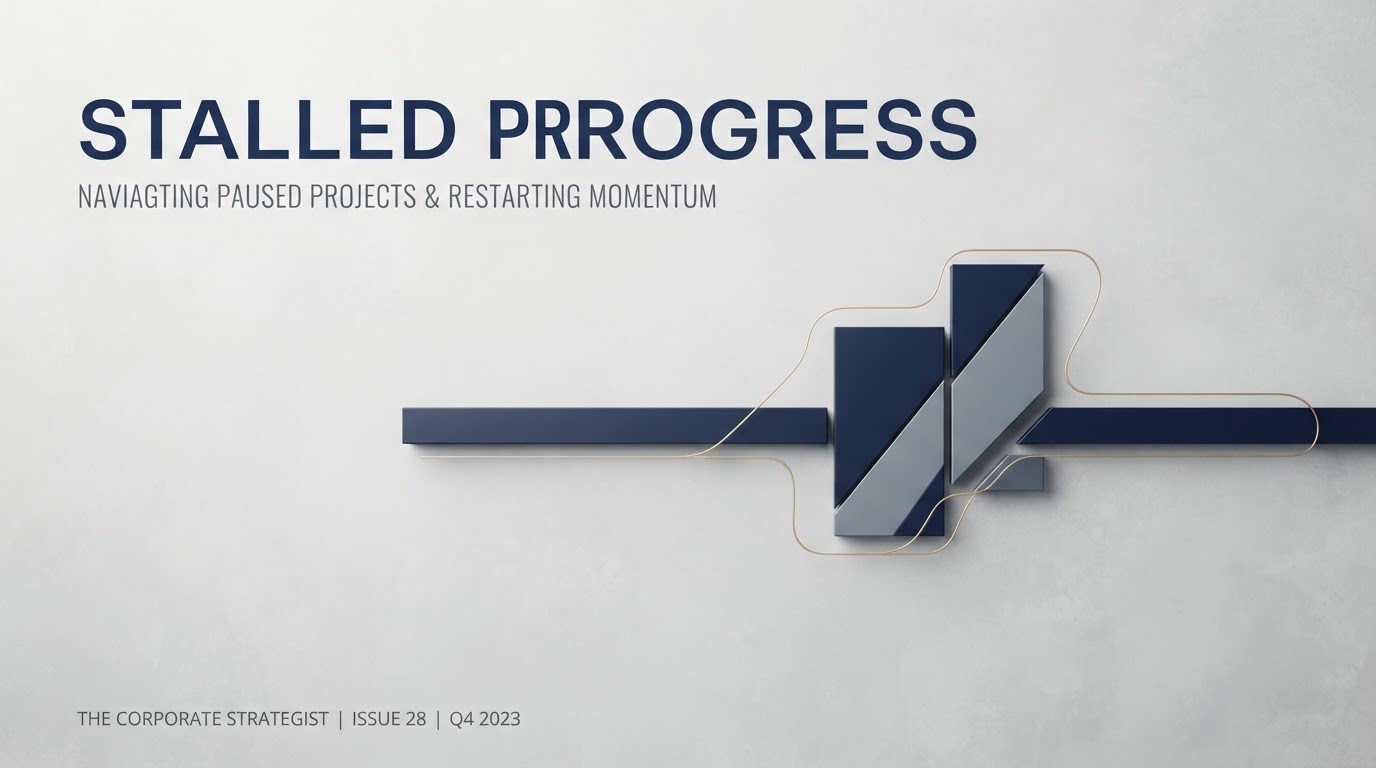 Why projects stall — and how to restart them