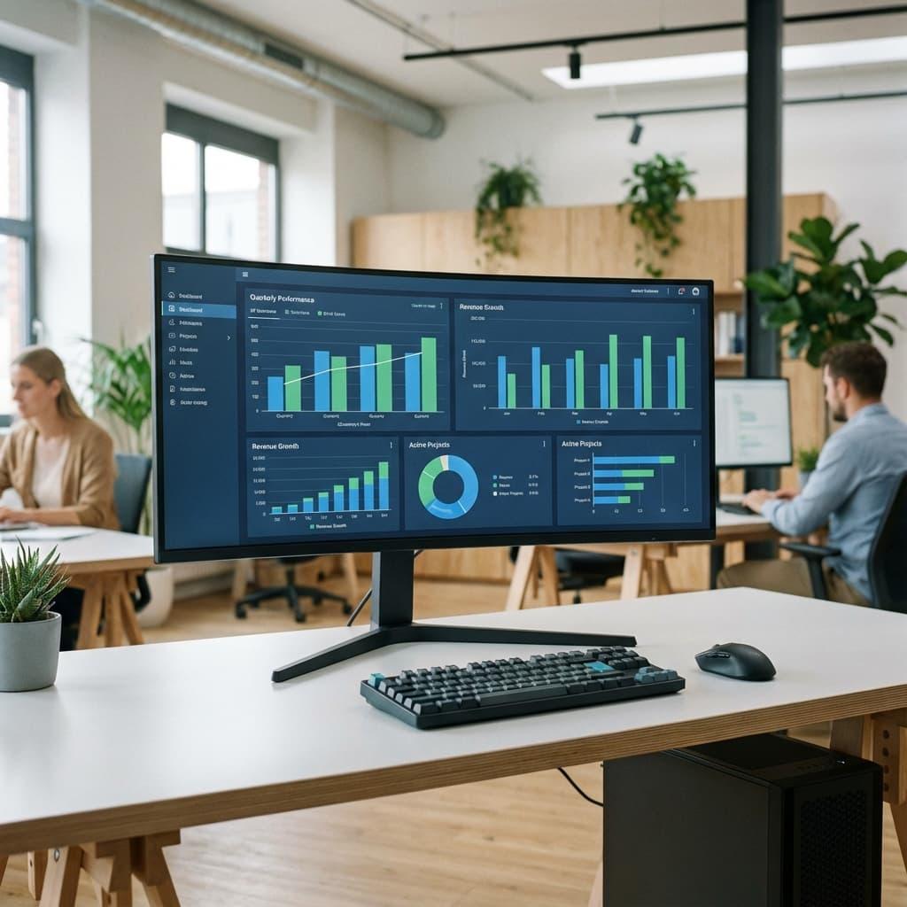 Process analytics dashboard and workflow automation monitor