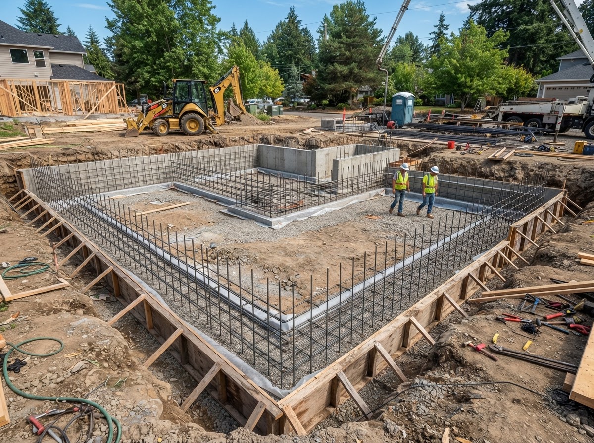 Concrete Foundation & Footings by Waldorf Concrete in Waldorf, MD
