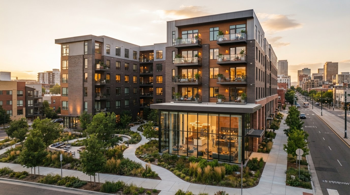 Modern commercial and multifamily real estate