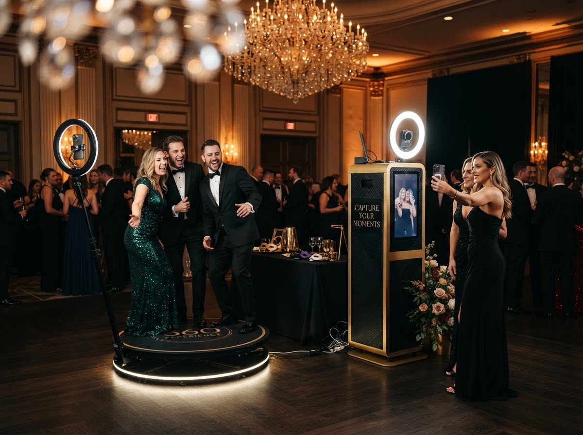 Elite360 dual signature photo booth experience at a luxury event