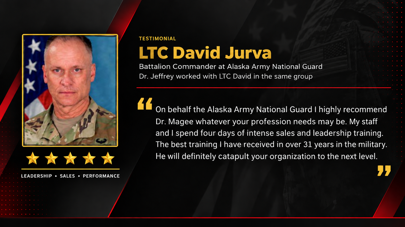 LTC David Jurva - Battalion Commander