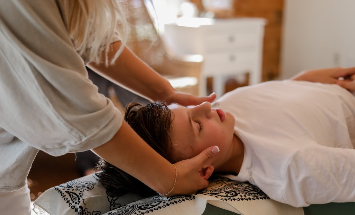 Gentle pediatric and family chiropractic wellness adjustment at The Chiro Co.