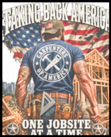 Carpenters tee — full-back print design