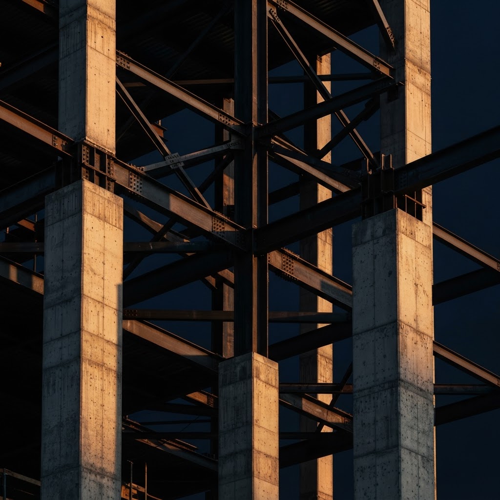 Architectural structural framework representing organizational foundation