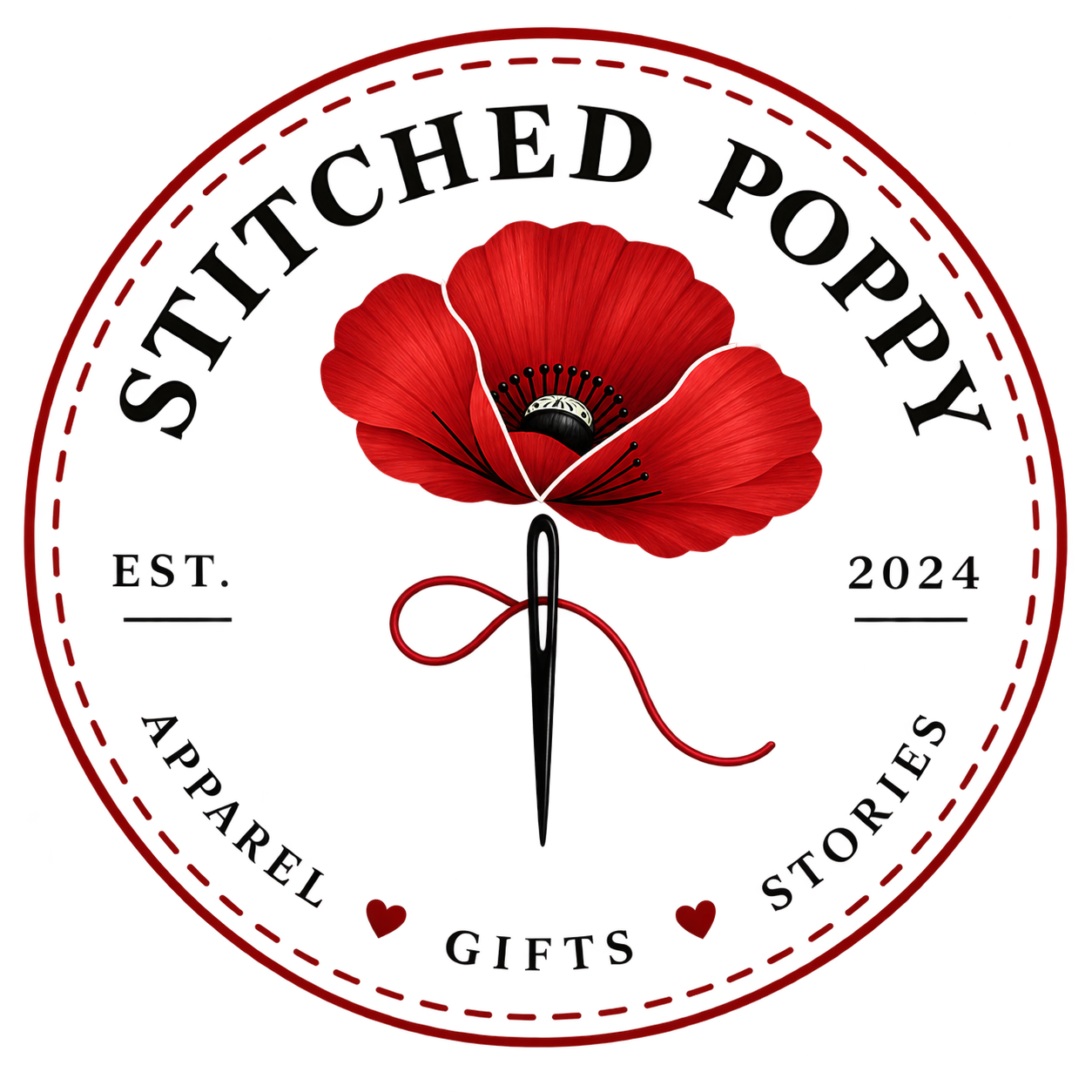 Stitched Poppy Logo