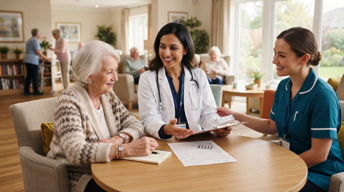 Propac Pharmacist supporting a senior living community resident and care team