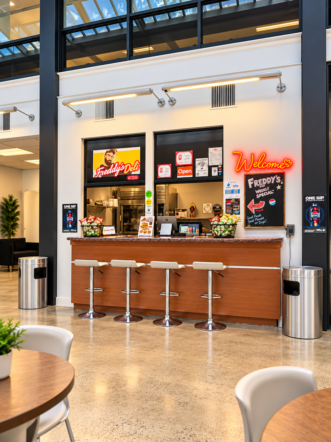 Freddy's Deli Counter inside Premier Workspace in Irvine