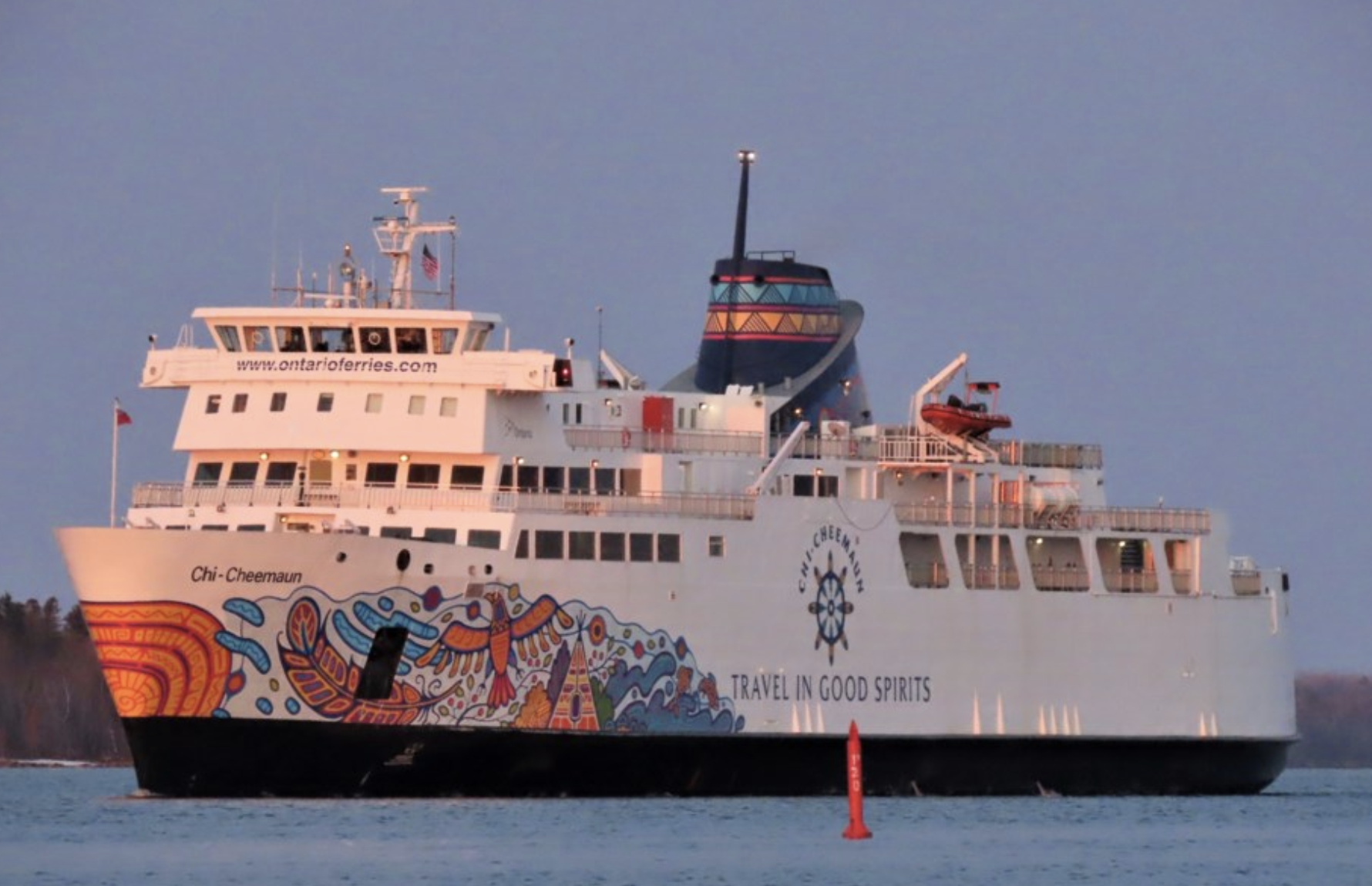 MS Chi-Cheemaun ferry connecting Tobermory and Manitoulin Island