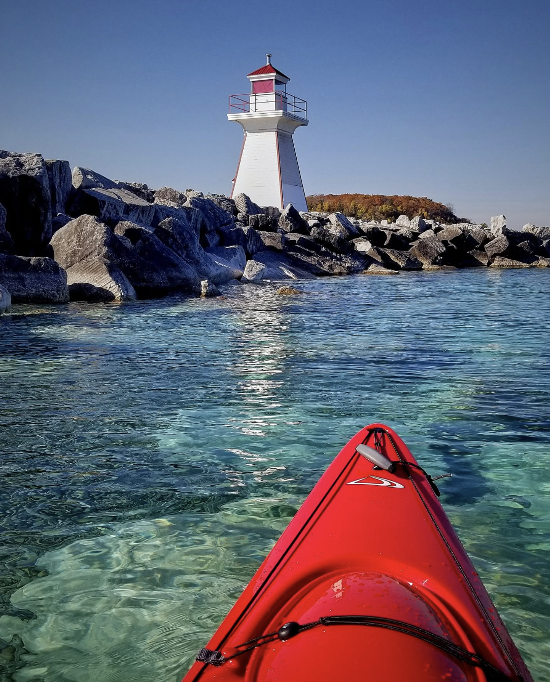 Kayaks at the ready
