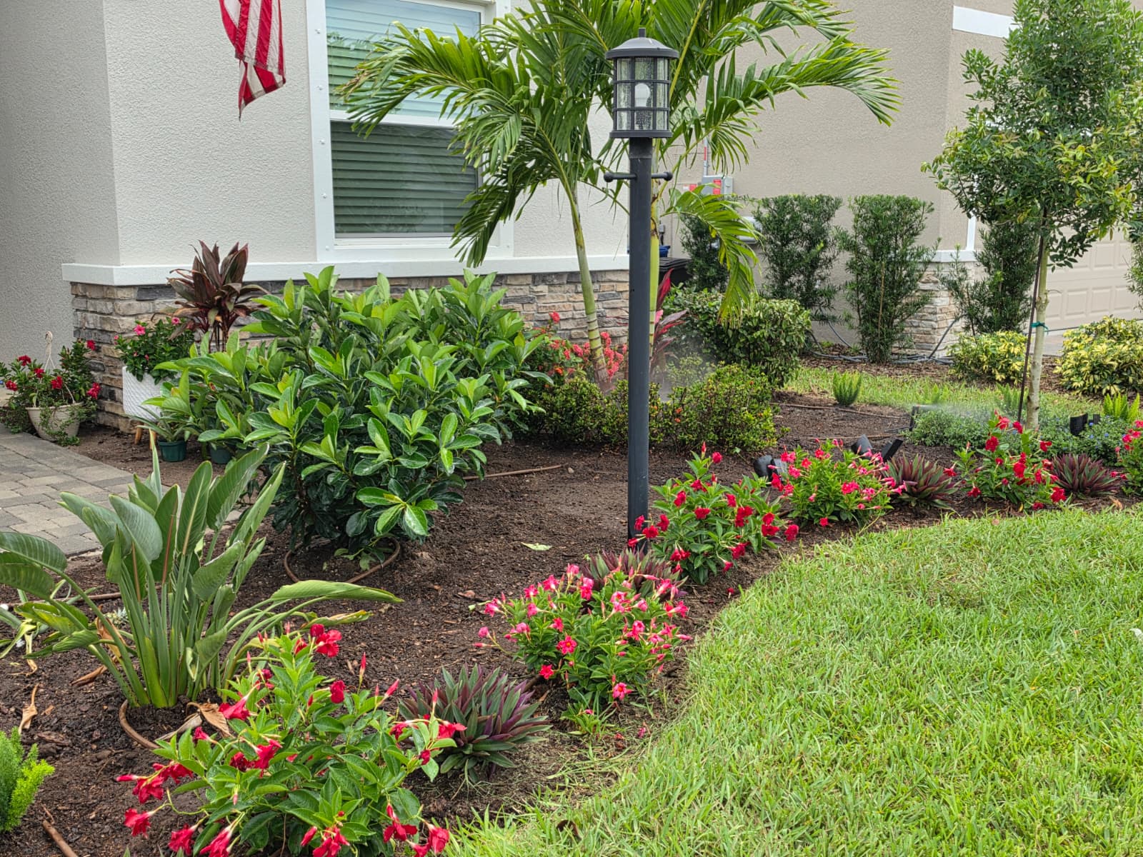 Garden Design & Installation project in Orlando Florida by Aenlle Home Service LLC
