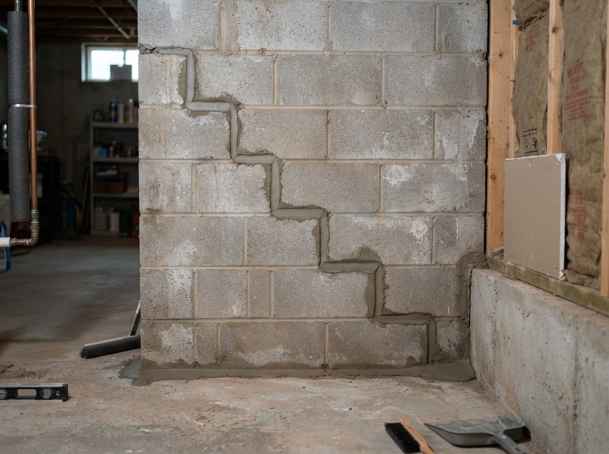 Foundation crack repair near Waldorf, MD