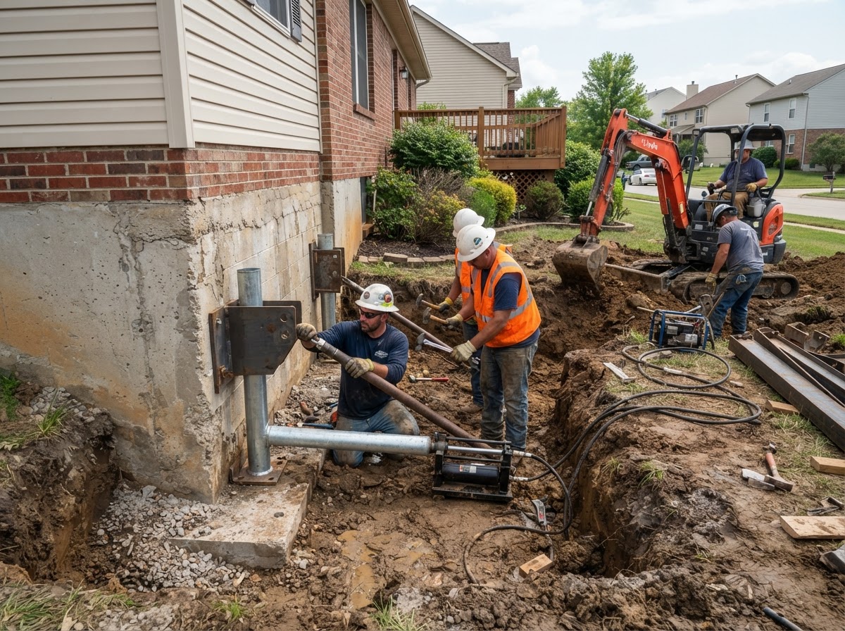 Foundation repair services in Waldorf Maryland