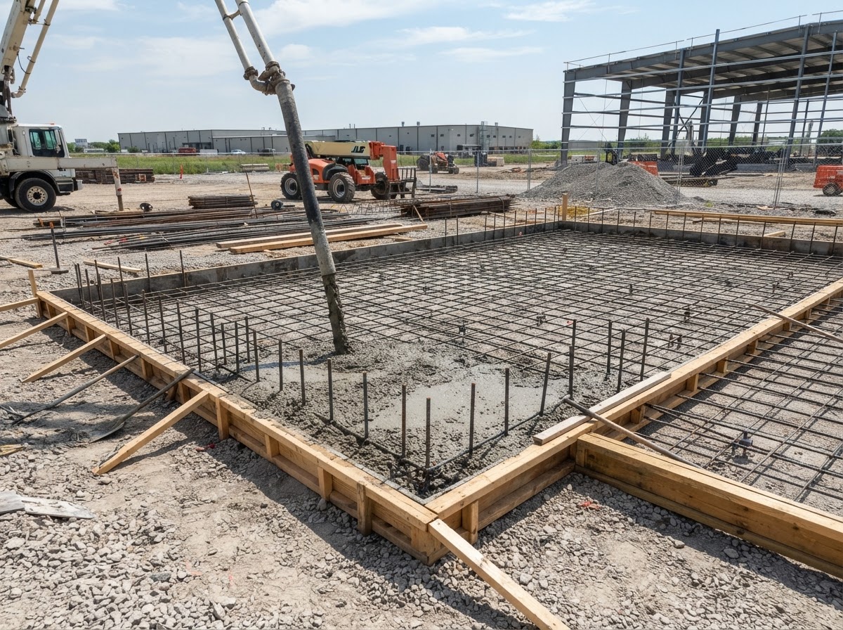 Concrete slabs pads and foundations in Gaithersburg