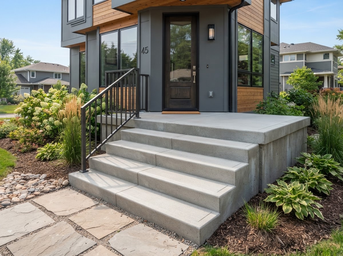 Concrete steps stairs and stoops near Gaithersburg