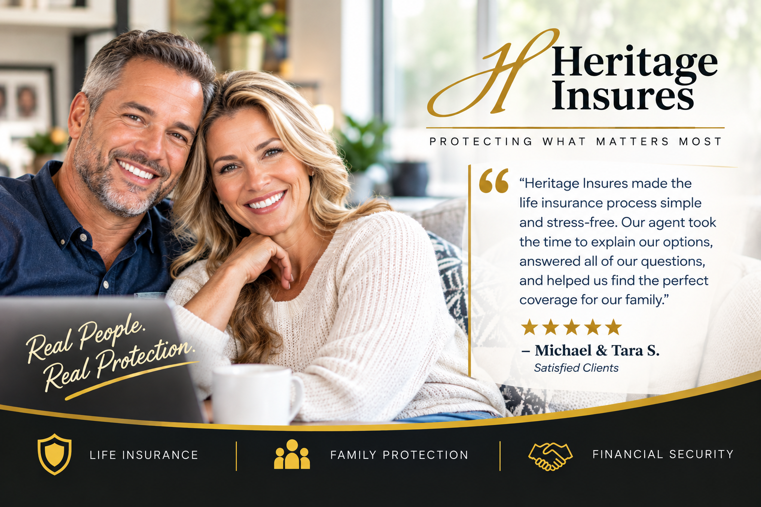 Client Testimonial from Michael & Tara S. - Heritage Insures