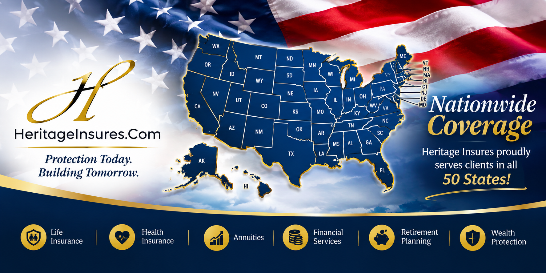 Heritage Insures - Nationwide Coverage across all 50 states