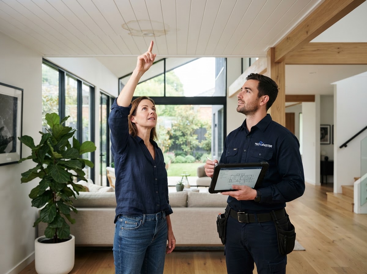 Homeowner inside a modern home