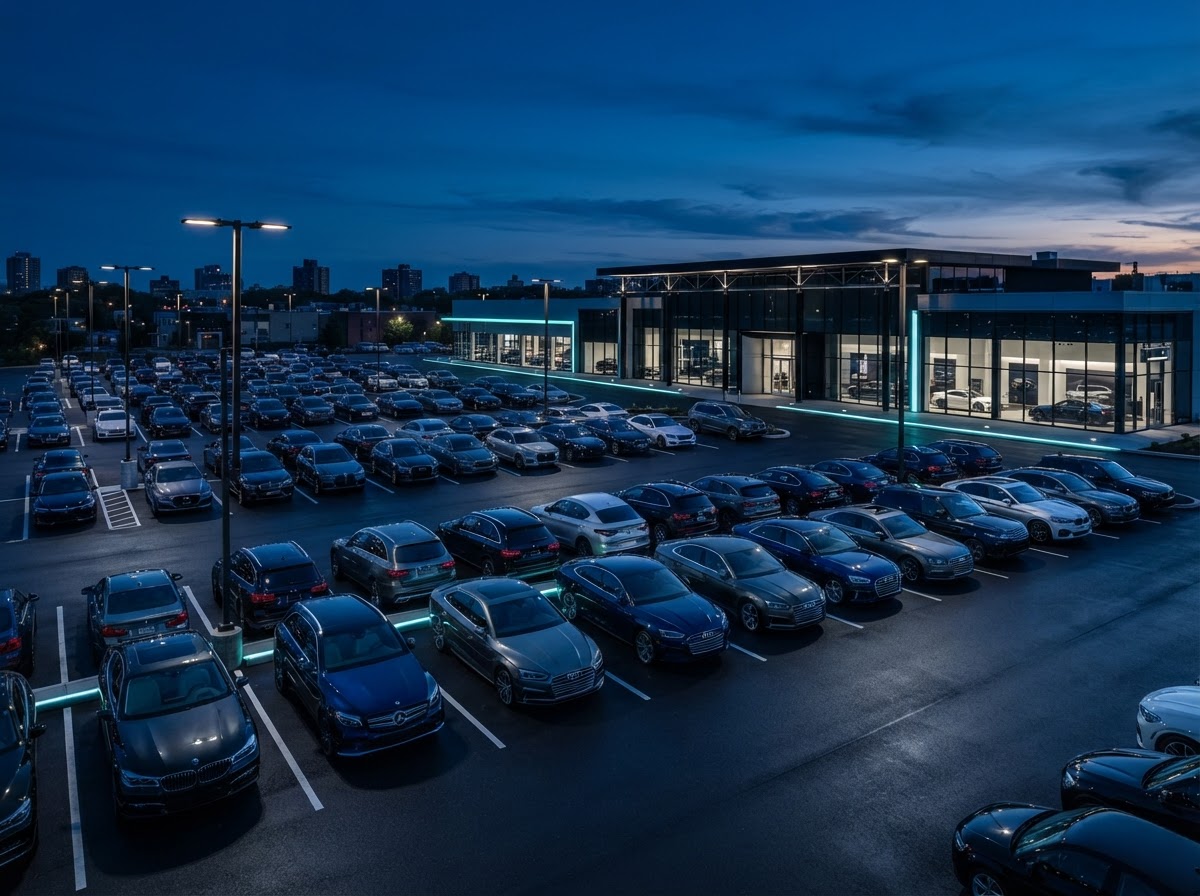 Commercial fleet and dealership parking environment