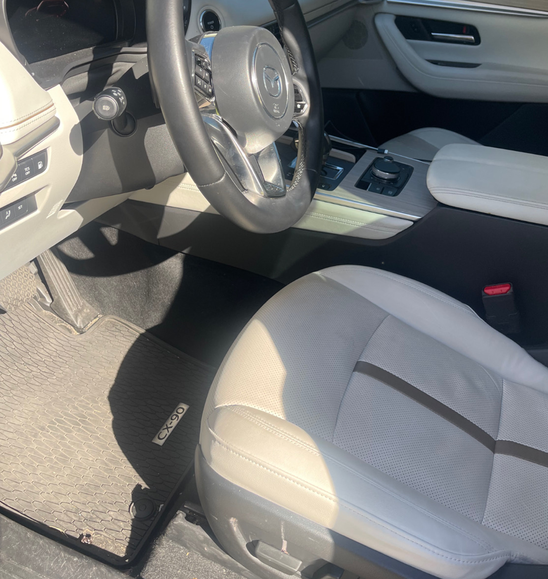 Before detailing - Mazda CX-90 interior