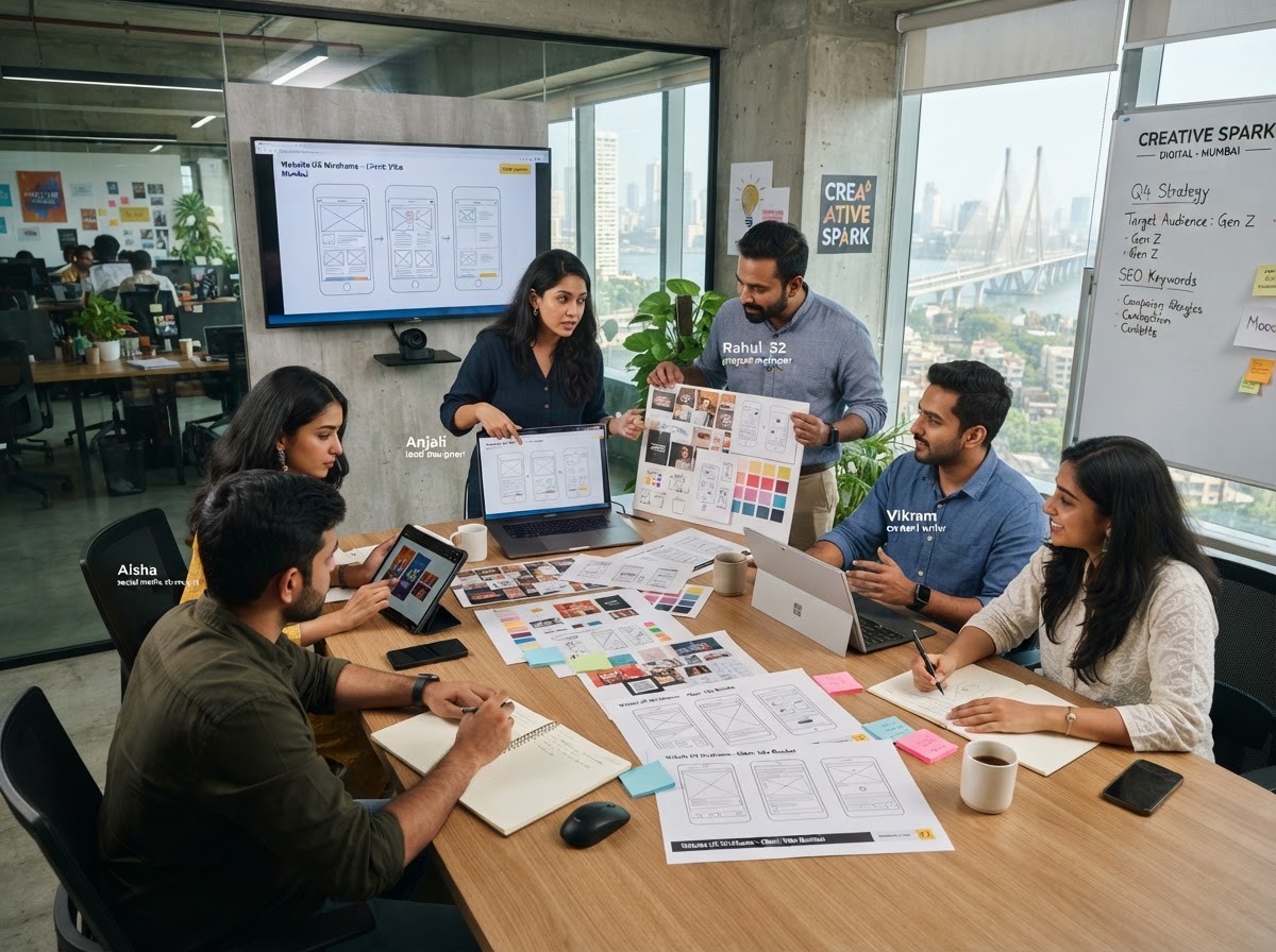 Tech Mahind Digital Marketing Team Collaborating