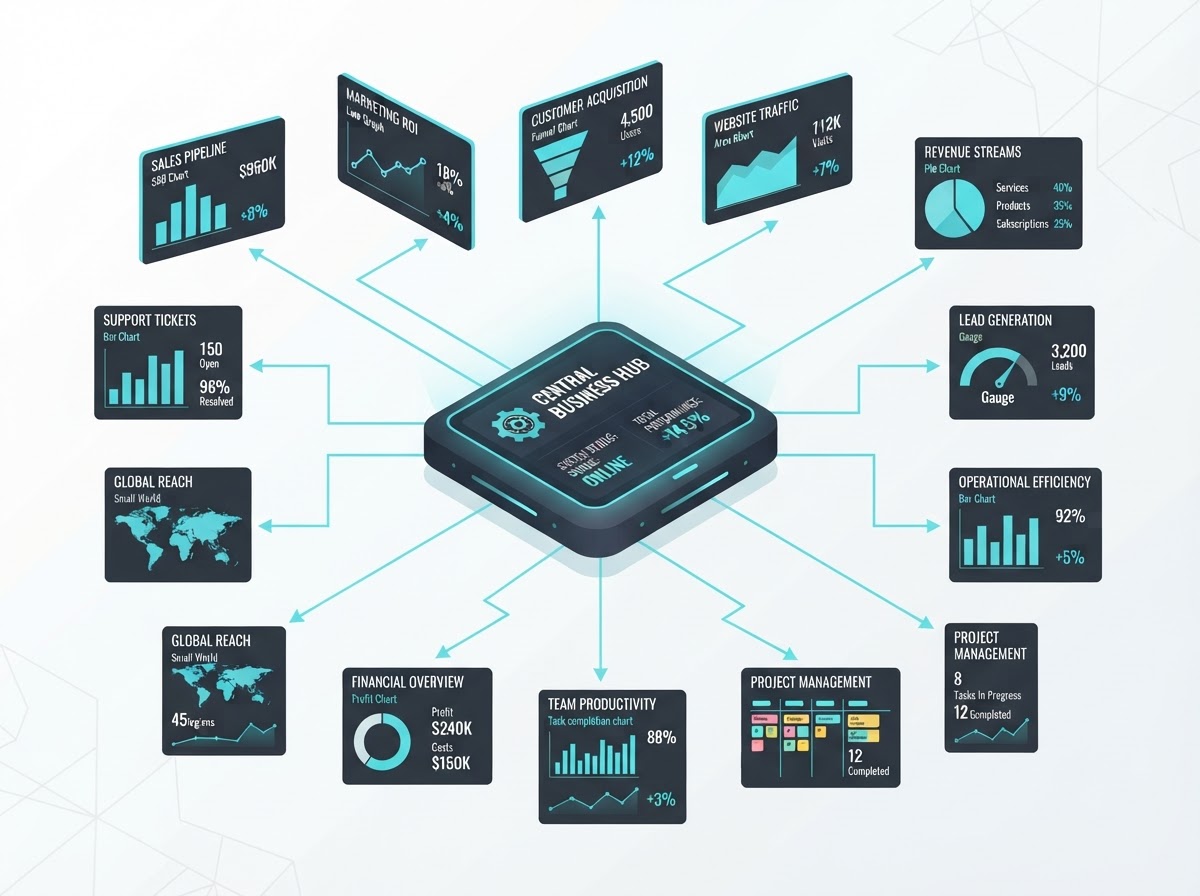 Closely Connect zentrales Betriebssystem Dashboard