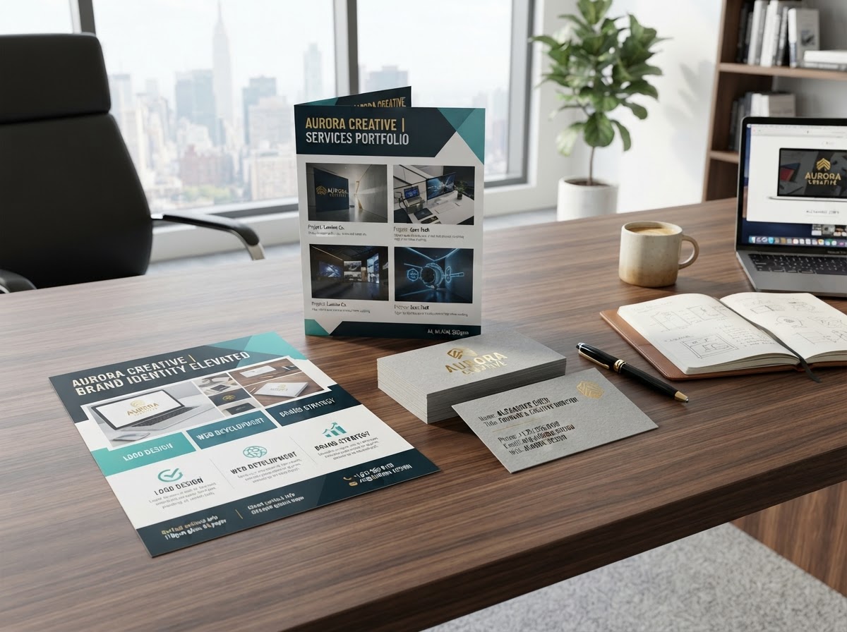 Business print materials and business cards
