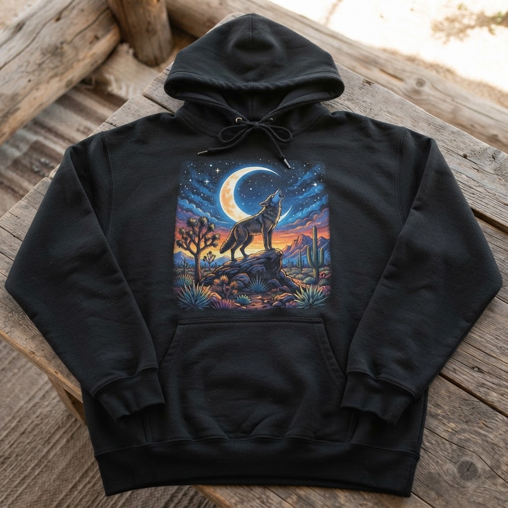 Customization concept: DTF Printing on the front of a Carhartt CTK288 hoodie