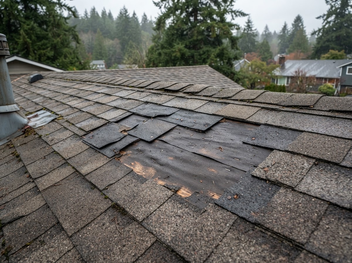Missing or Lifted Shingles