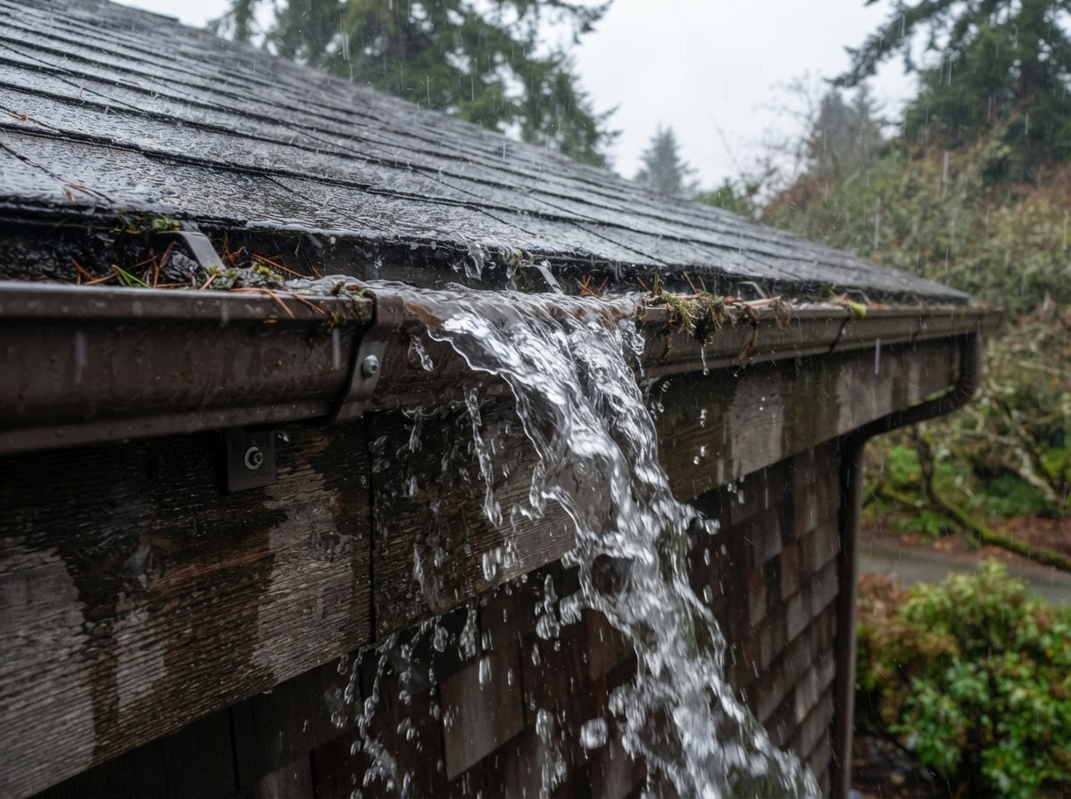 Gutters Overflowing