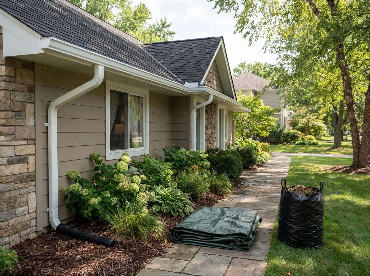 Clean Gutters & Ground