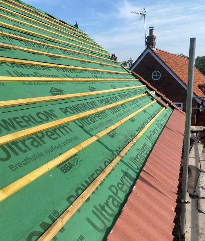 Breathable Membrane & Battening Prep