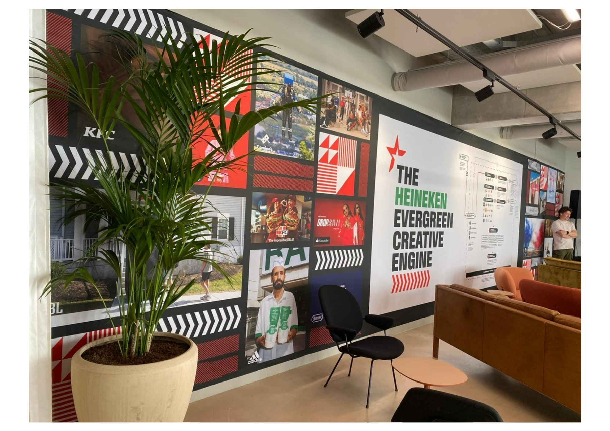 Heineken Evergreen Creative Engine naadloze wandvisual