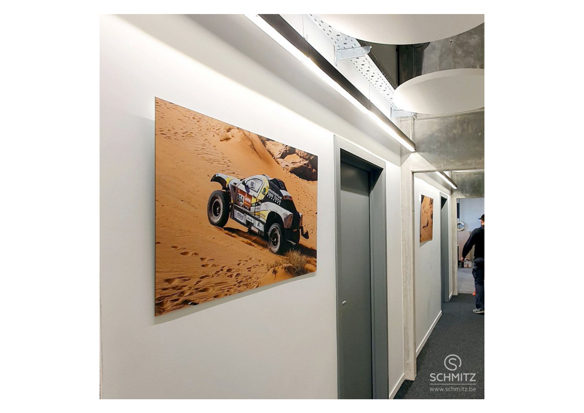 Wandpaneel met haarscherpe foto rallysport Schmitz