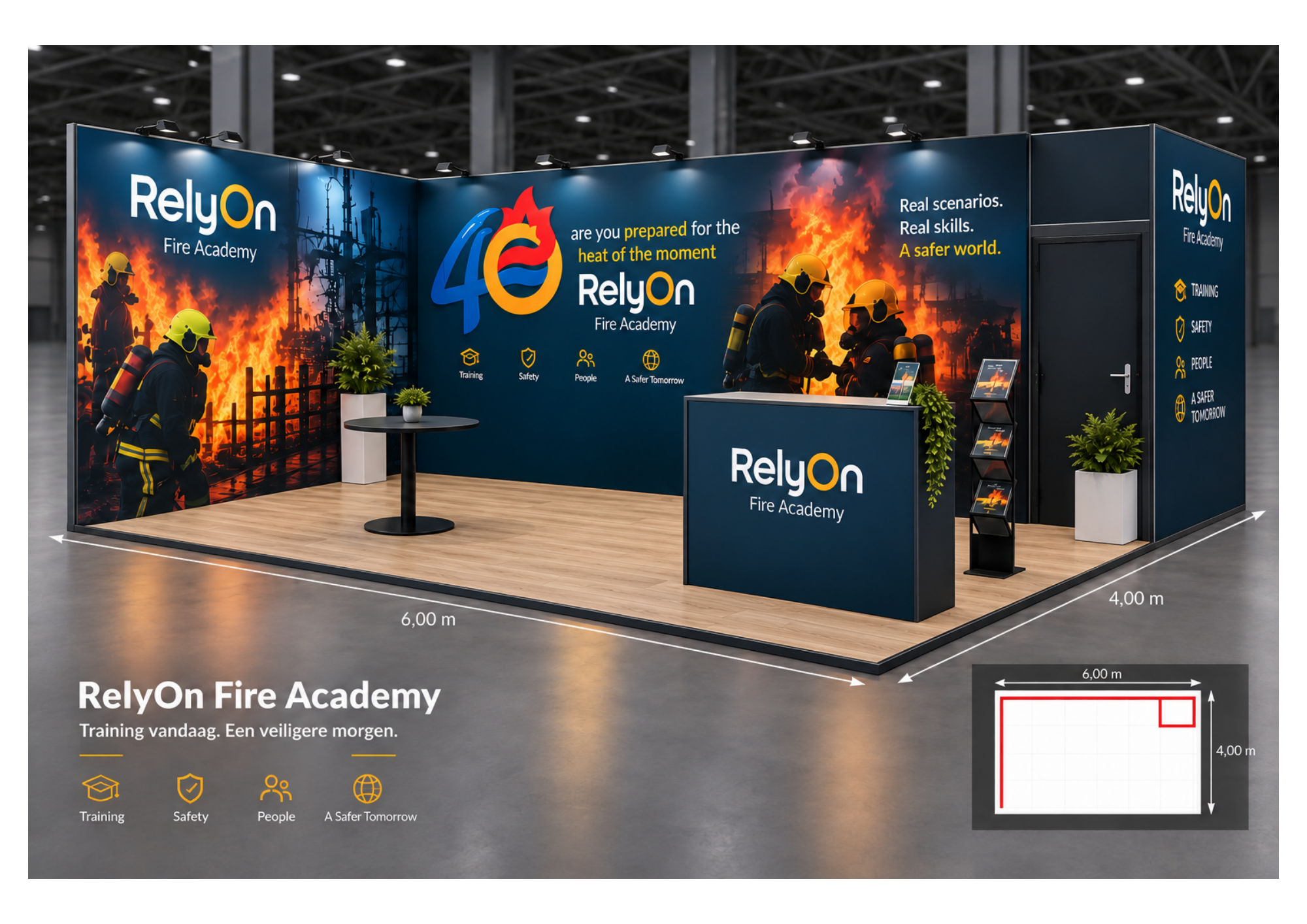 RelyOn Fire Academy beursstand & beurswanden