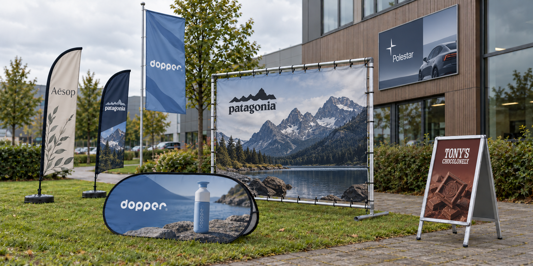 Outdoor reclame & beachvlaggen