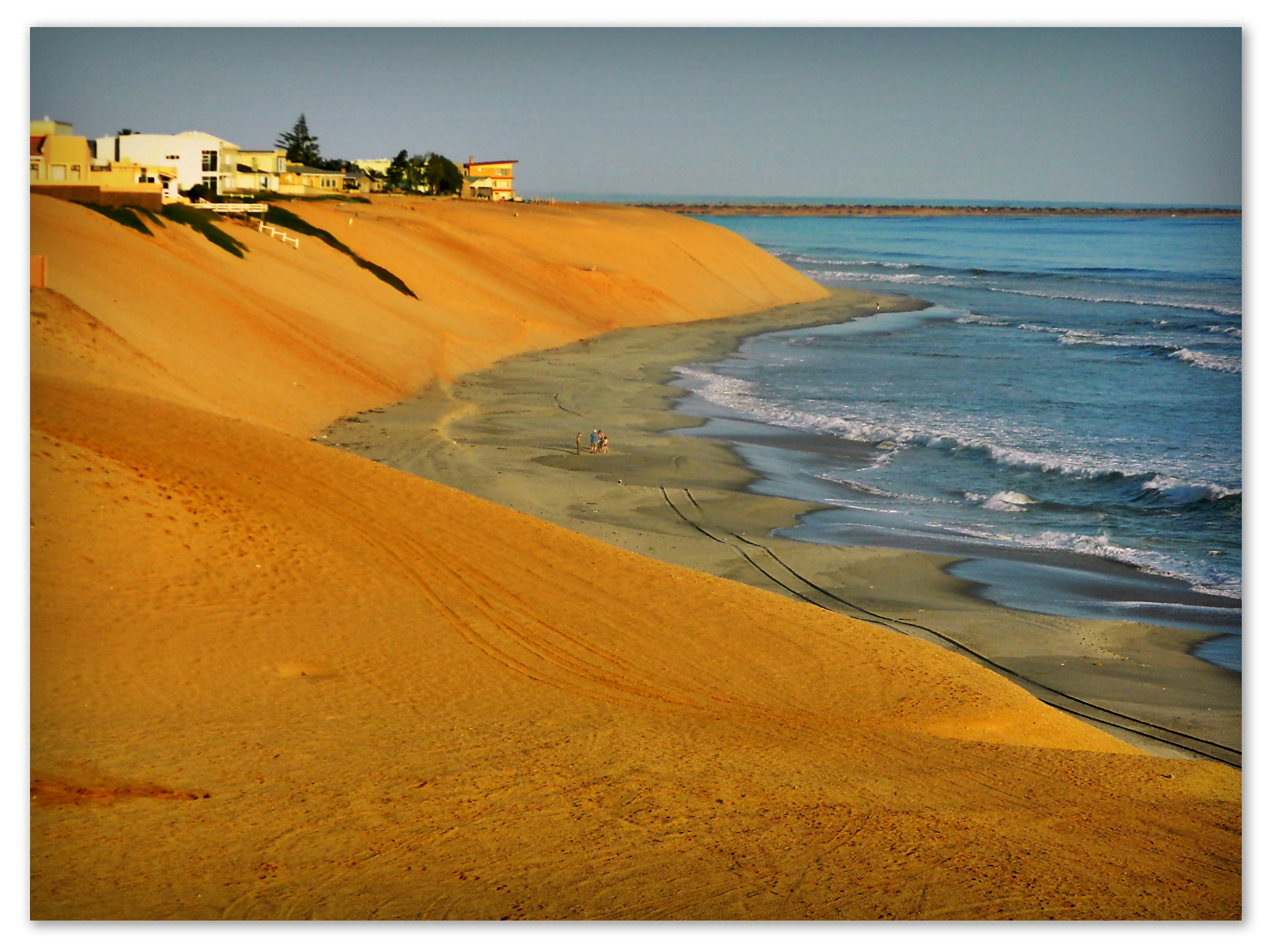 Sand dunes and beach landscape in West Michigan