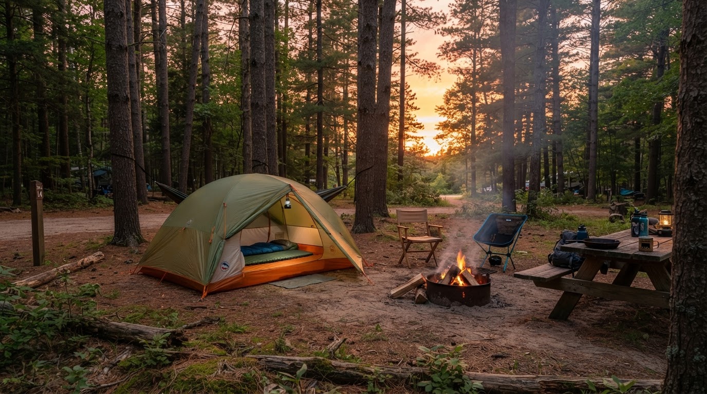 Camping in West Michigan overview
