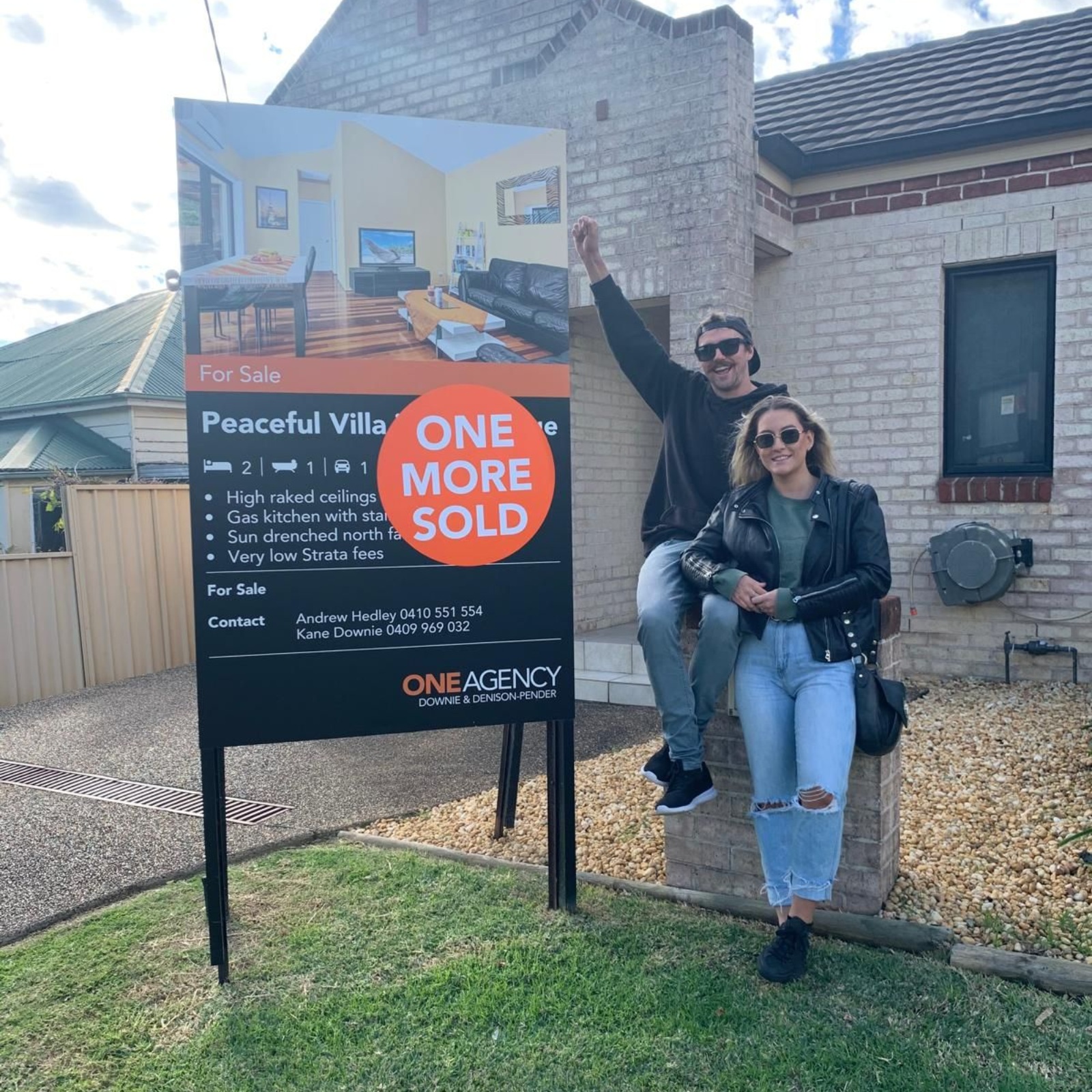 Power Property Buyers clients celebrating on their newly purchased property