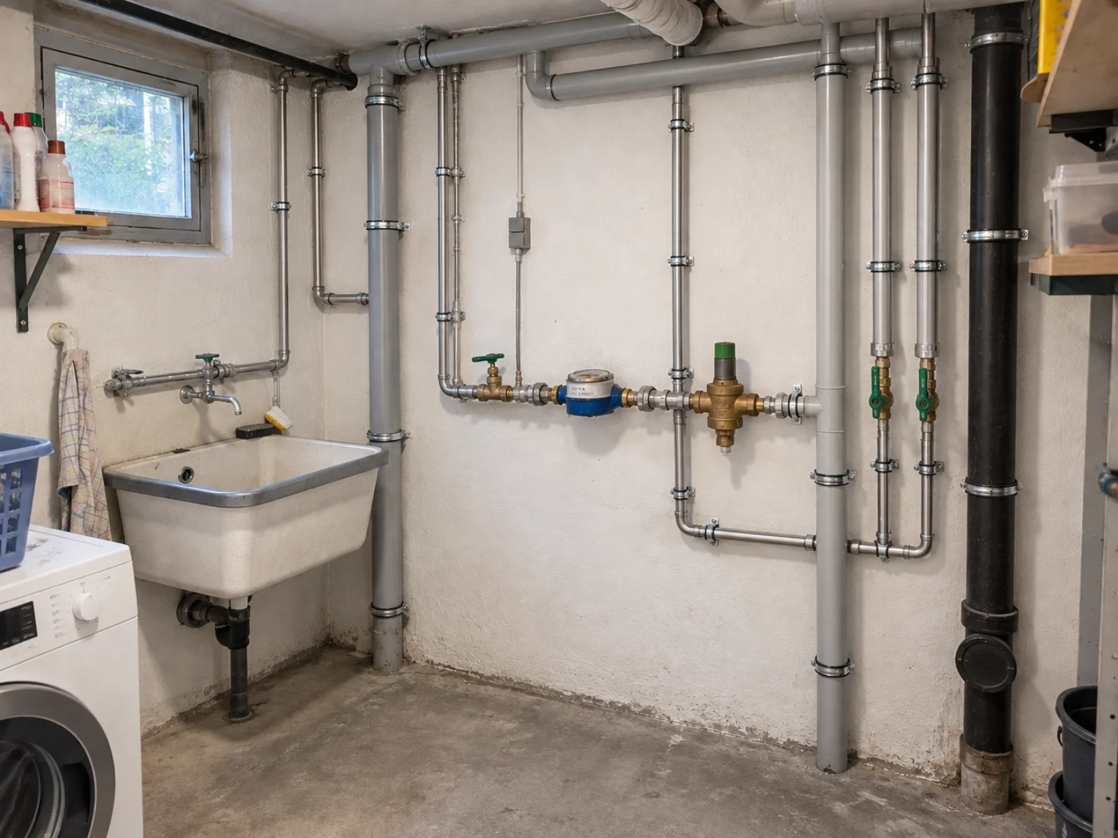 Erneuerte Sanitärinstallation nach gezieltem Umbau