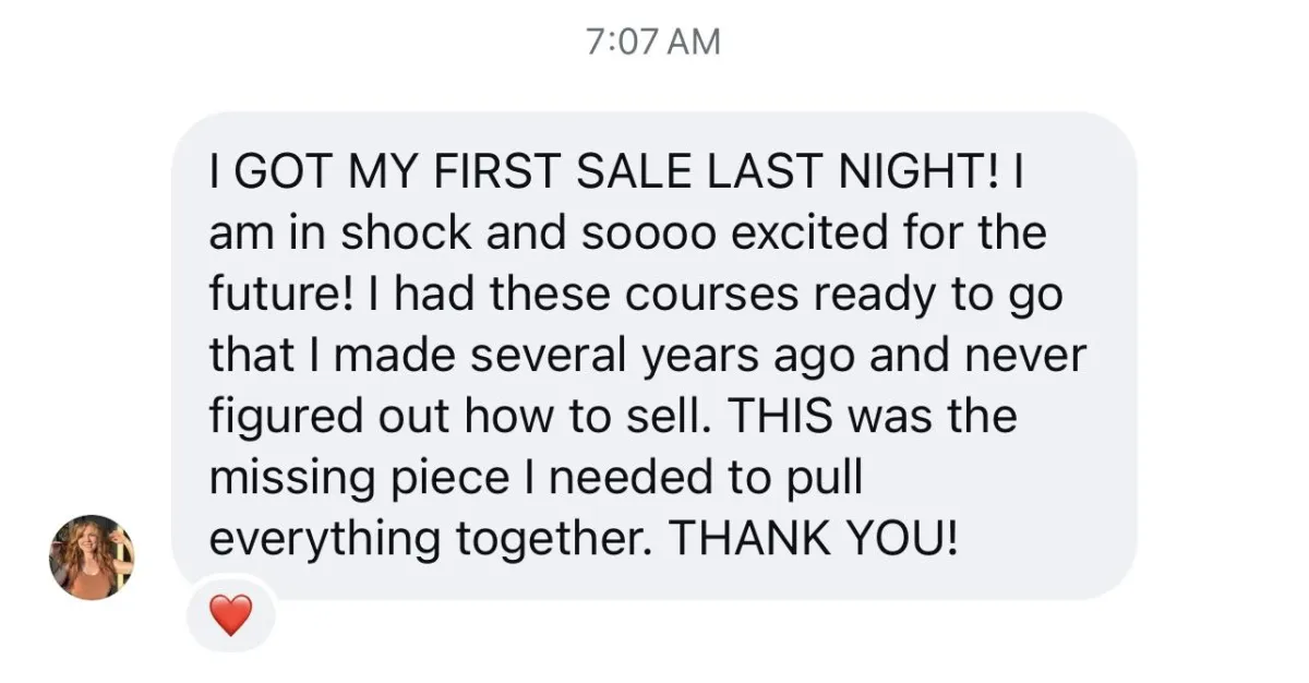 Review: I got my first sale last night! I am in shock and soooo excited for the future!